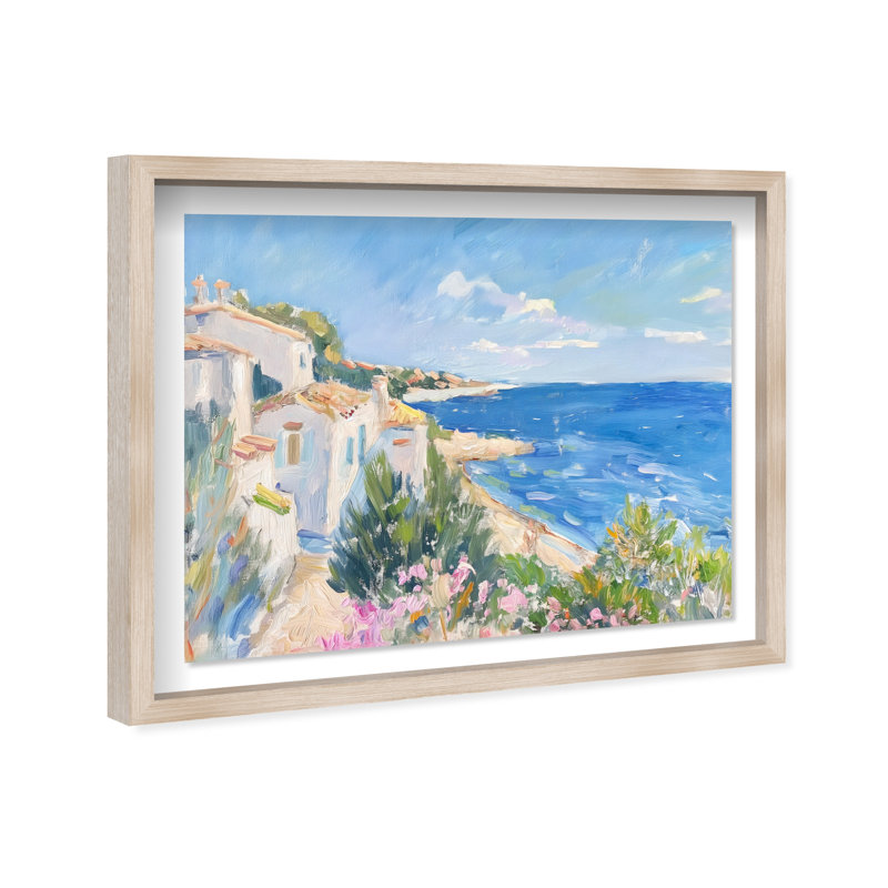Henri Matisse Interpreted Town III Shadowbox Nautical & Beach Print by Oliver Gal, Black Frame, 20 x 16, 25.5"H x 31.5"W