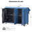 Versatile 3D Wave Stripes Ash Veneer Kitchen Island With Practical Features-108812440