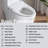 Smart Bidet Toilet Seat With Side Knob, Adjustable Heated Seat, Water Temperature And Adjustment, Multiple Cleaning Modes, Remote - Controlled Nozzle Position, Soft Closing Cover/Seat, Self Nozzle,