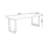 Walnut,Black Rectangular Solid Wood Writing desk-306449519
