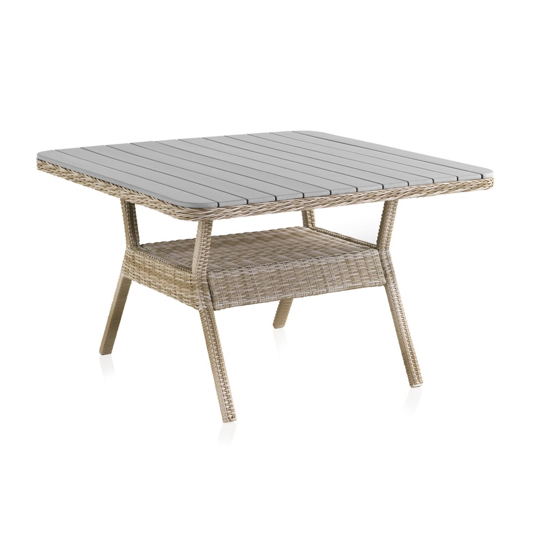 Esstisch Rossford aus Aluminium und Polyrattan