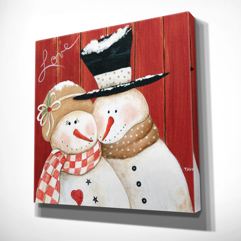 « frosty love », peinture, H 10 po x l 10 po x P 1,5 po, Toile tendue