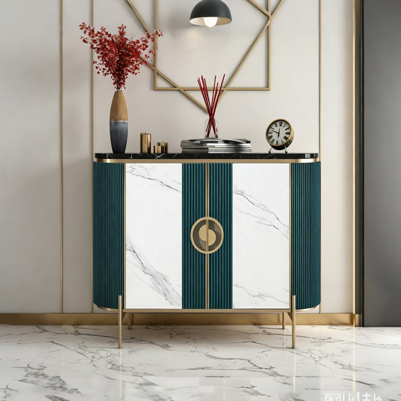 Buffet décoratif Modern Luxury, White/Green