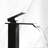 Matte Black Waterfall Spout Bathroom Faucet With Single Handle For Optimal Water Flow, Stainless Steel Sink And Adjustable Handle, Steel,-128724069