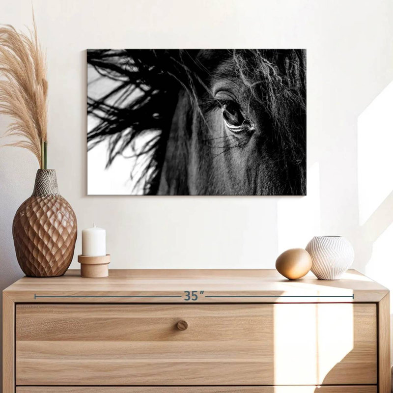 Brampt Horse Up Close, 16" H x 24" W