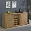Buffet en bois composite 2 portes Mango