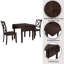 Ensemble de table de salle à manger extensible 3 pièces-544571505