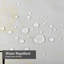 White Marble Backdrop Botanical Gold Shower Curtain with 12 Hooks-129040344