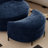 50" W Oversized Upholstered Swivel Barrel Chair With Ottoman-174734978