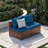 2-Person Outdoor Seating Group With Cushions-1841523411