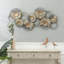 Décoration murale l 47,1 po gris et or délavé