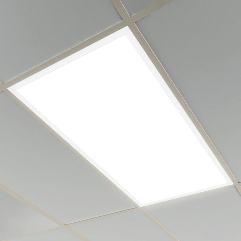 Rectangle Troffer LED Ceiling Light (Set of 2), 5000K
