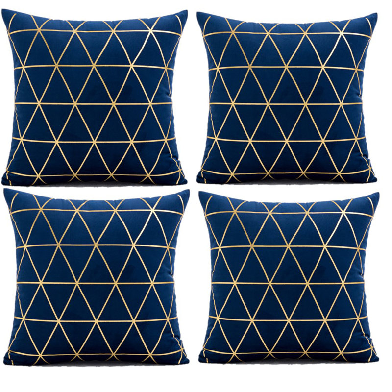 Housse de coussin , Bleu foncé, 20 po x 20 po