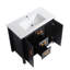 Meuble-lavabo avec lavabo simple, armoire de salle de bain avec 2 portes et 2 tiroirs de rangement, meuble-lavabo pour la maison-1703507684