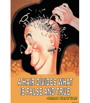 « a hair divisent » par omar khayyam-impression d’art graphique