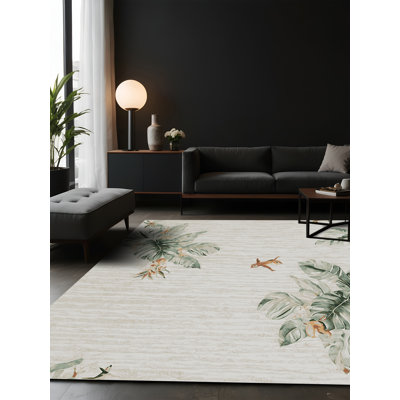 Tapis gris soyeux et moelleux