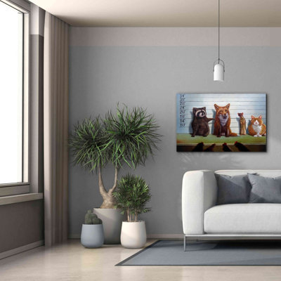 «Usual Suspects» par Lucia Heffernan, reproduction sur toile tendue