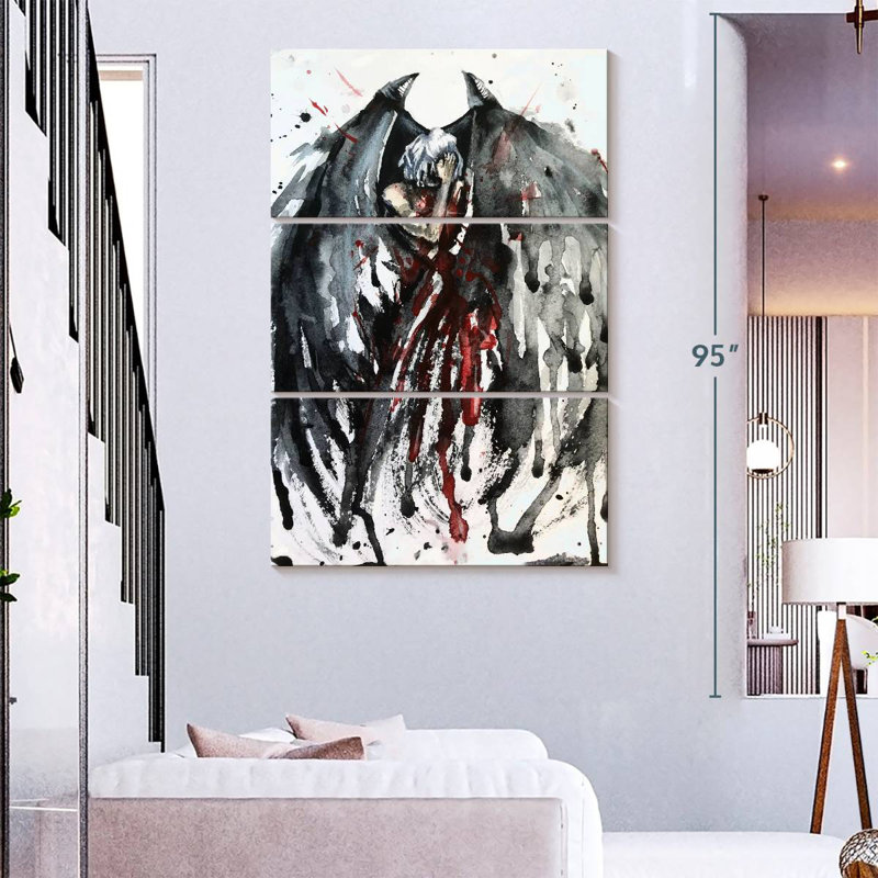 Kelan Crying Angel, 74" H x 48" W