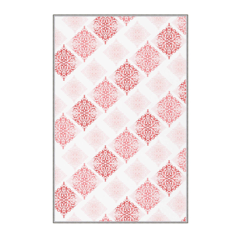 Stylish Hall Carpet 2.6 x 4.9 Feet, 1% Polyester with 8 mm Pile Height | Antibacterial, Non-Slip PVC Felt Dot Underside | Machine Washable, 3D Digital Printing | Perfect for Home Entryways & Living Spaces