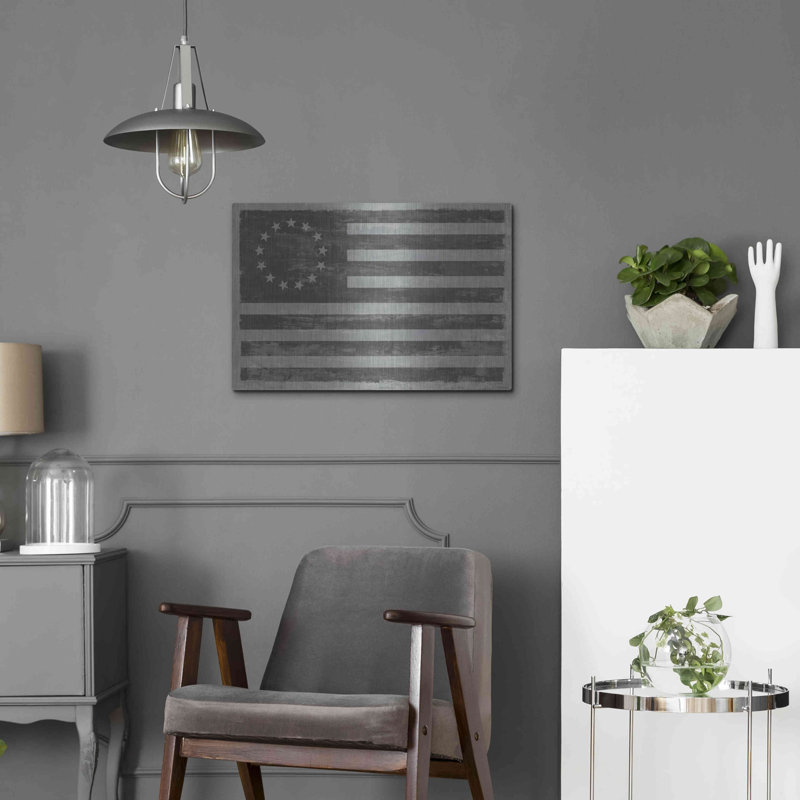«Slate American Flag» par Sue Schlabach, H 16 po x l 24 po