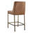 Faux Leather Counter Stool with Diamond Tufted Back and Metal Frame-121889237