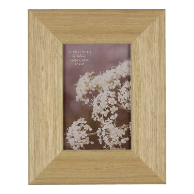 Brown Solid Wood Picture Frame with Mat