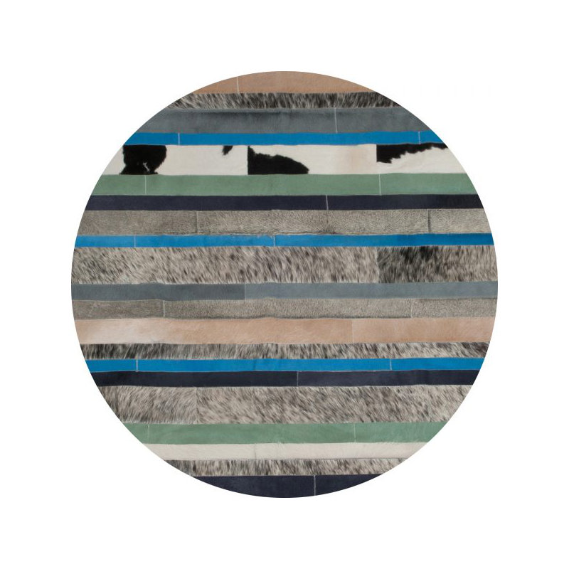 Art Hide Cowhide Area Rug in Blue