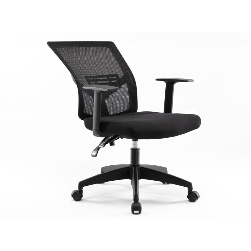 Chaise de travail en filet, Noir, Noir