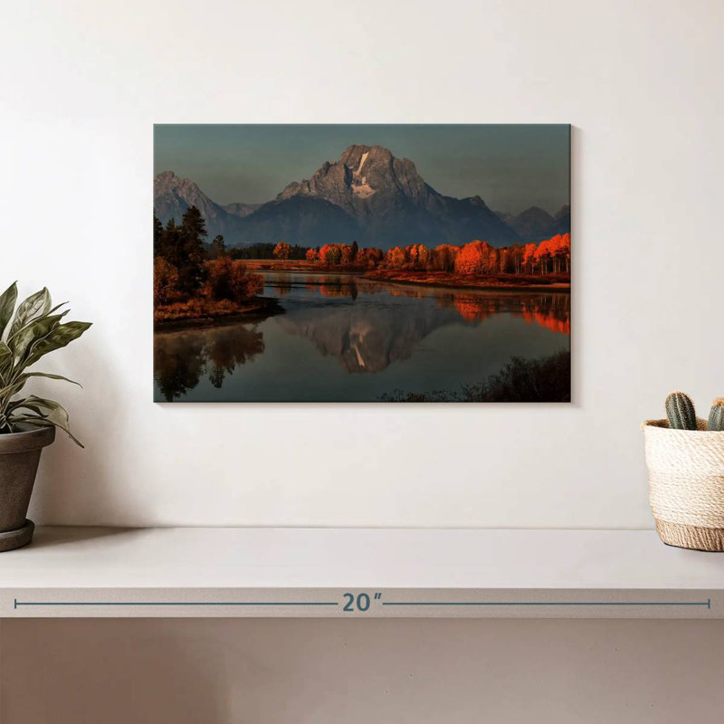 Alvord Grand Teton Sunset Kissed Autumn, H 8 po x l 12 po