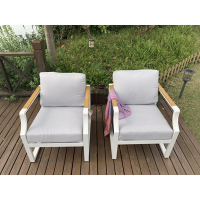 Gisan Outdoor Lounge Chair with Ottoman