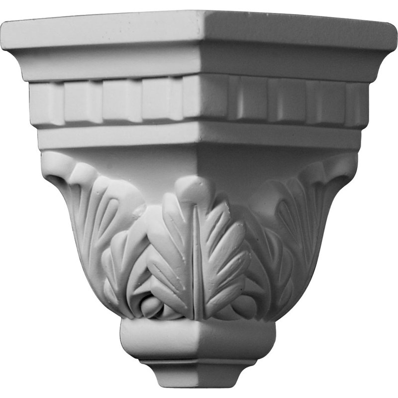 Primed White Decorative Crown Corner Moulding