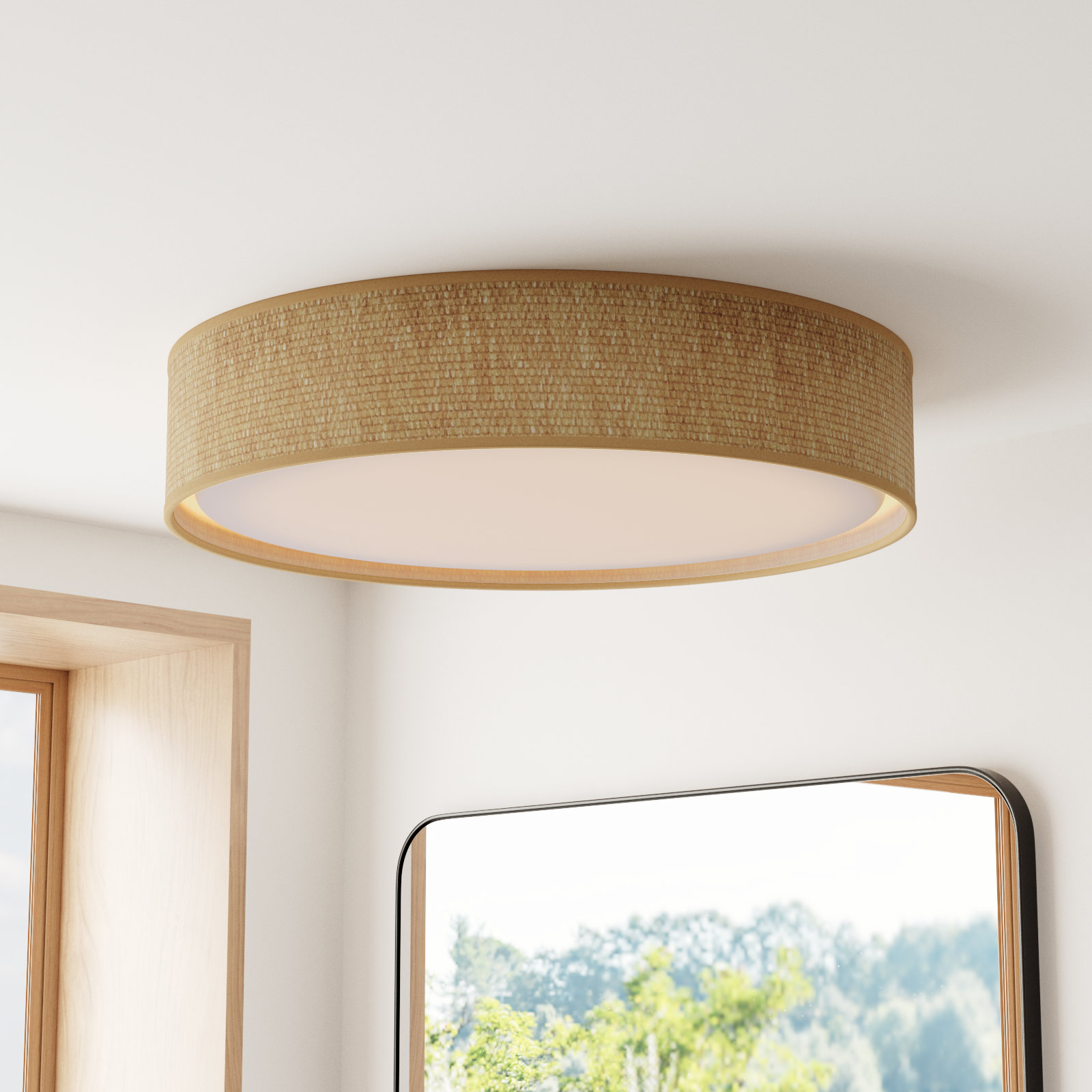 Poppy Single Light Flush Mount, 32 W