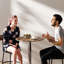 Round Metal Base Dining Table
