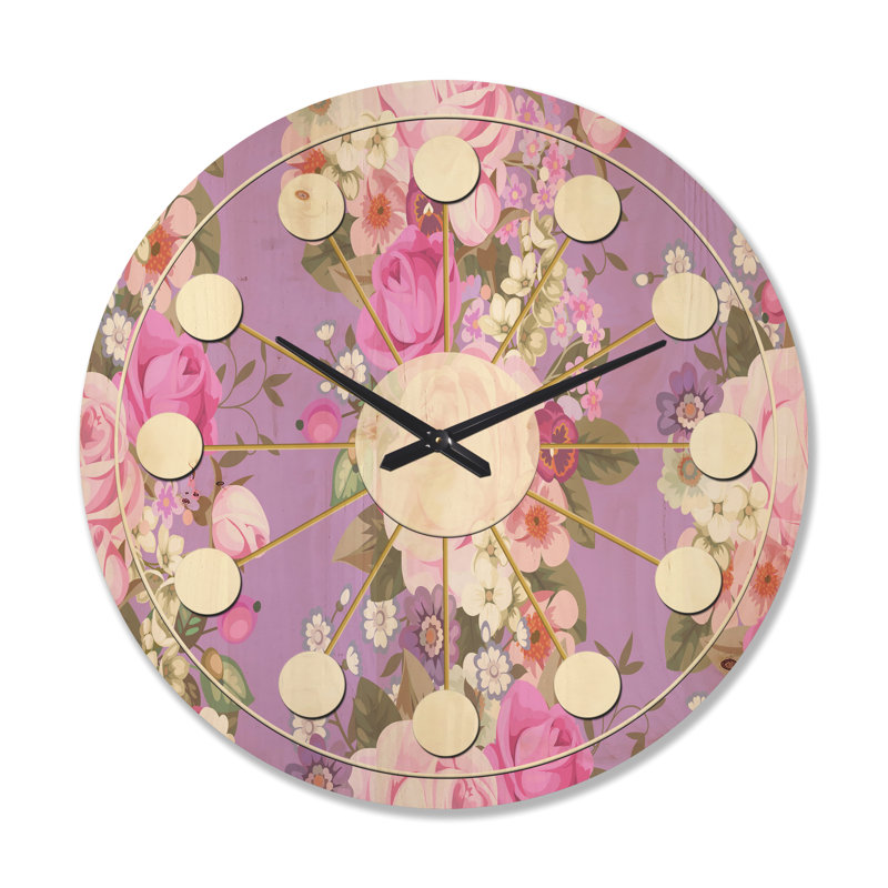 Solid Wood Wall Clock, Large