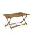 A Patio Dining Table - a Rectangle Acacia Wood Table with Butterfly Leaf, 36x60 Inch, Natural Oil