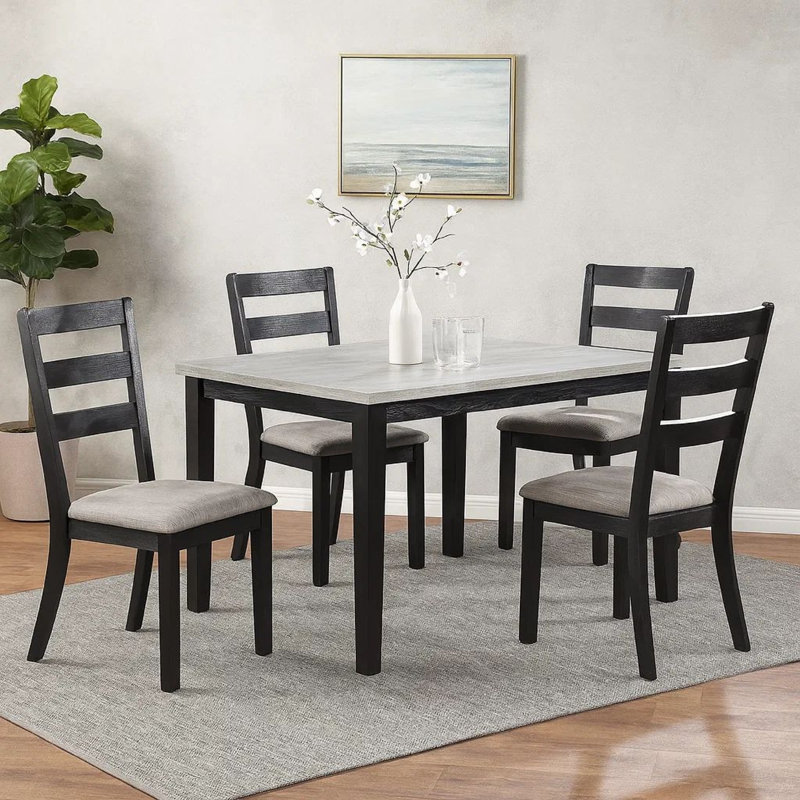 Ensemble repas 4 personnes Annuel, Espresso brun