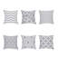 Set of 6 Geometric Throw Pillow Covers