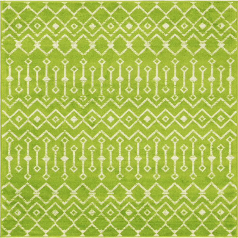 Moroccan Area Rug, Square 183cm