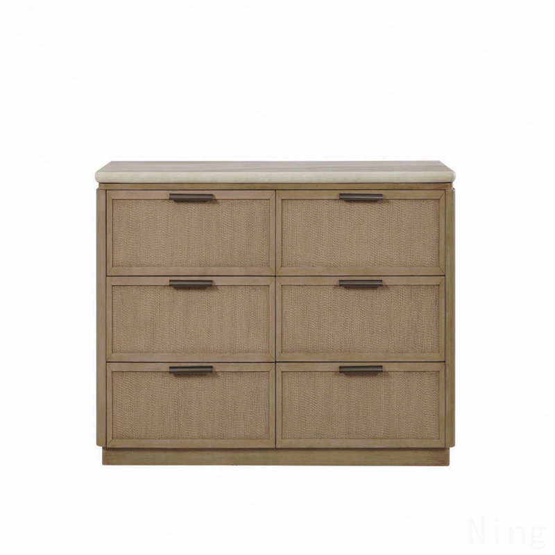 Basic Wooden Dresser, Beige