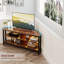 TV Stand Cabinet with LED Lights, Industrial Corner Unit for TVs up to 55"-1227748991