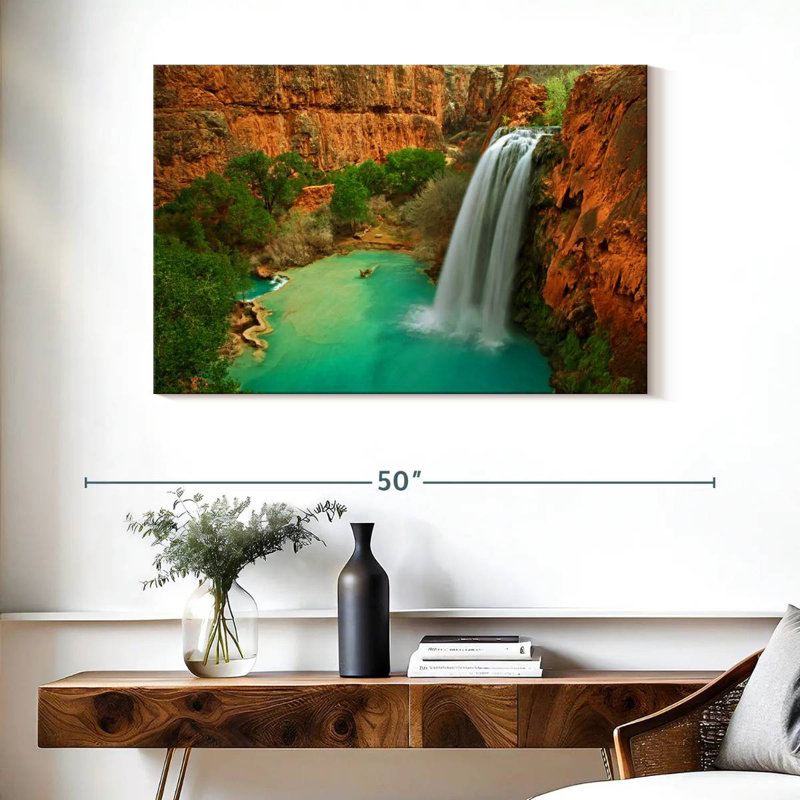 Havasu Falls dans le Grand Canyon, H 26 po x l 39 po