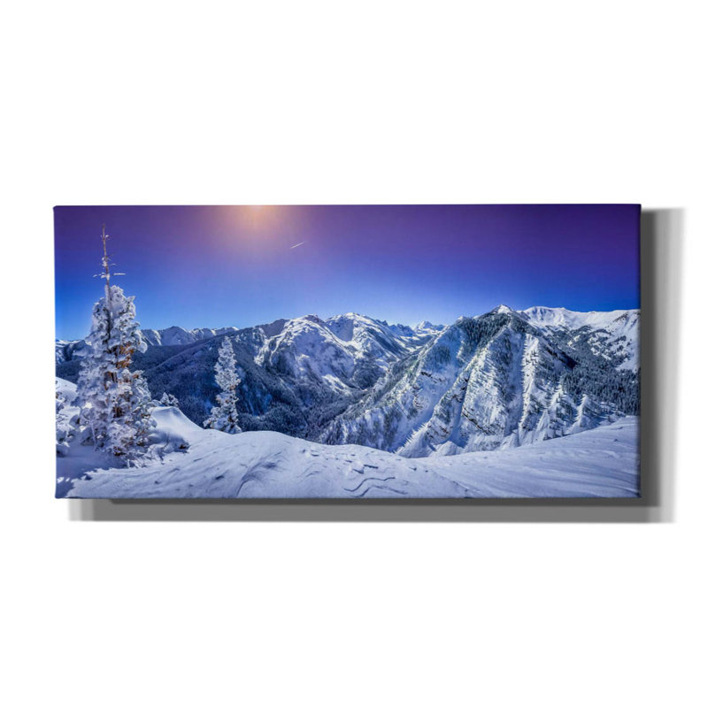 «Colorado Snow» par Jonathan Ross, art mural sur toile, H 20 po x l 40 po x P 1,5 po