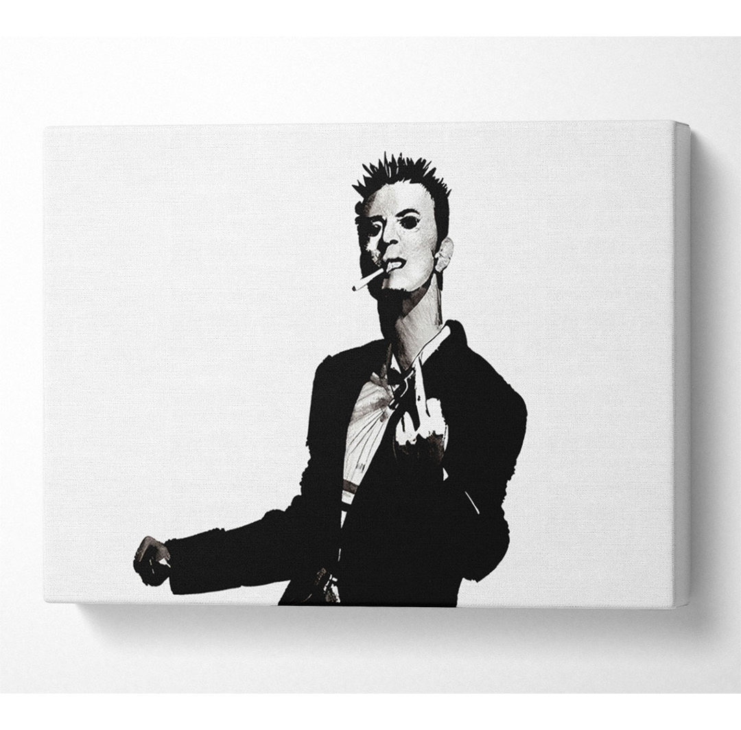 David Bowie Finger - Kunstdrucke auf Leinwand - Wrapped Canvas