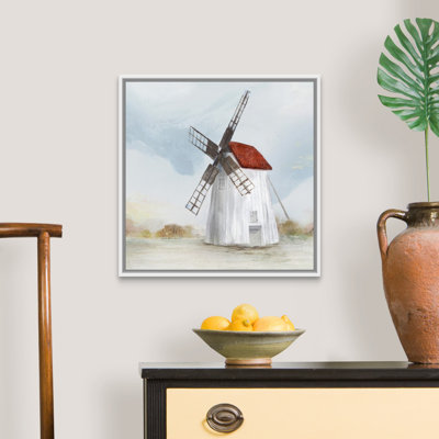 Reproduction d’art sur toile « Red Windmill II » par Isabelle Z