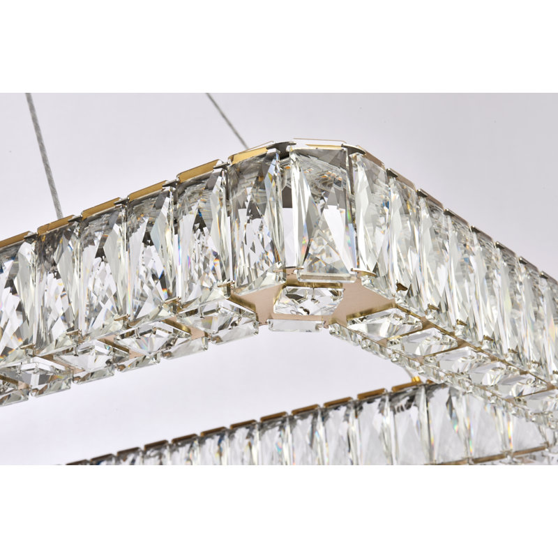 Maart 1 - Light Pendant, 80" H x 50" W x 19" D, Gold