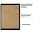 Picture Frame With Black Mat And White Trim  Engineered Wood And Shatter-Resistant Glass-110966919