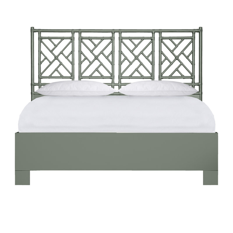 Chippendale Standard Bed, Light Gray, California King