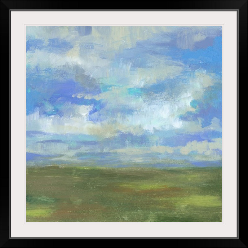 « ii » jennifer grolier, reproduction d’art Bright Day, H 32 po x l 32 po x P 1 po, Cadre noir