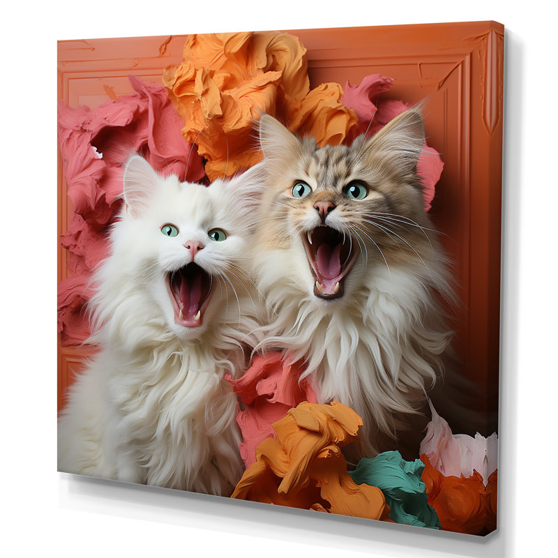 Pixiebob Playmat Cats I - Chat, art mural, salon, H 16 po x l 16 po x P 1 po, Toile tendue