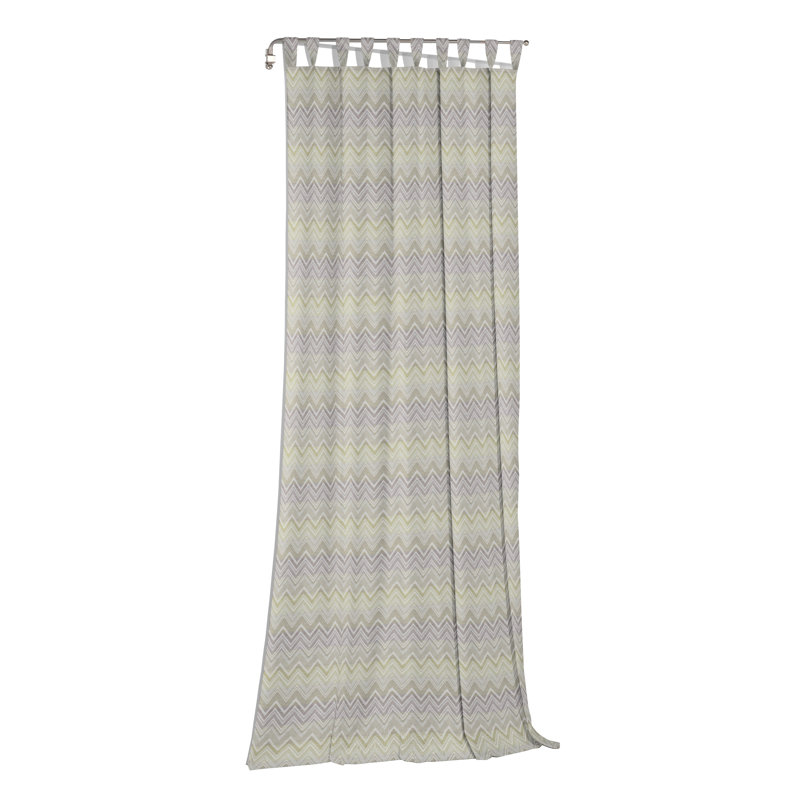 Kurtus Room Darkening Curtain, Light green/Grey, 132cm Width x 175cm Drop